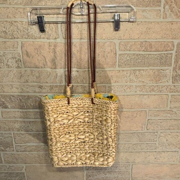 Zara basic Collection Handbags - Zara Basic Collection Woven Rattan Wicker Purse Beach Themed